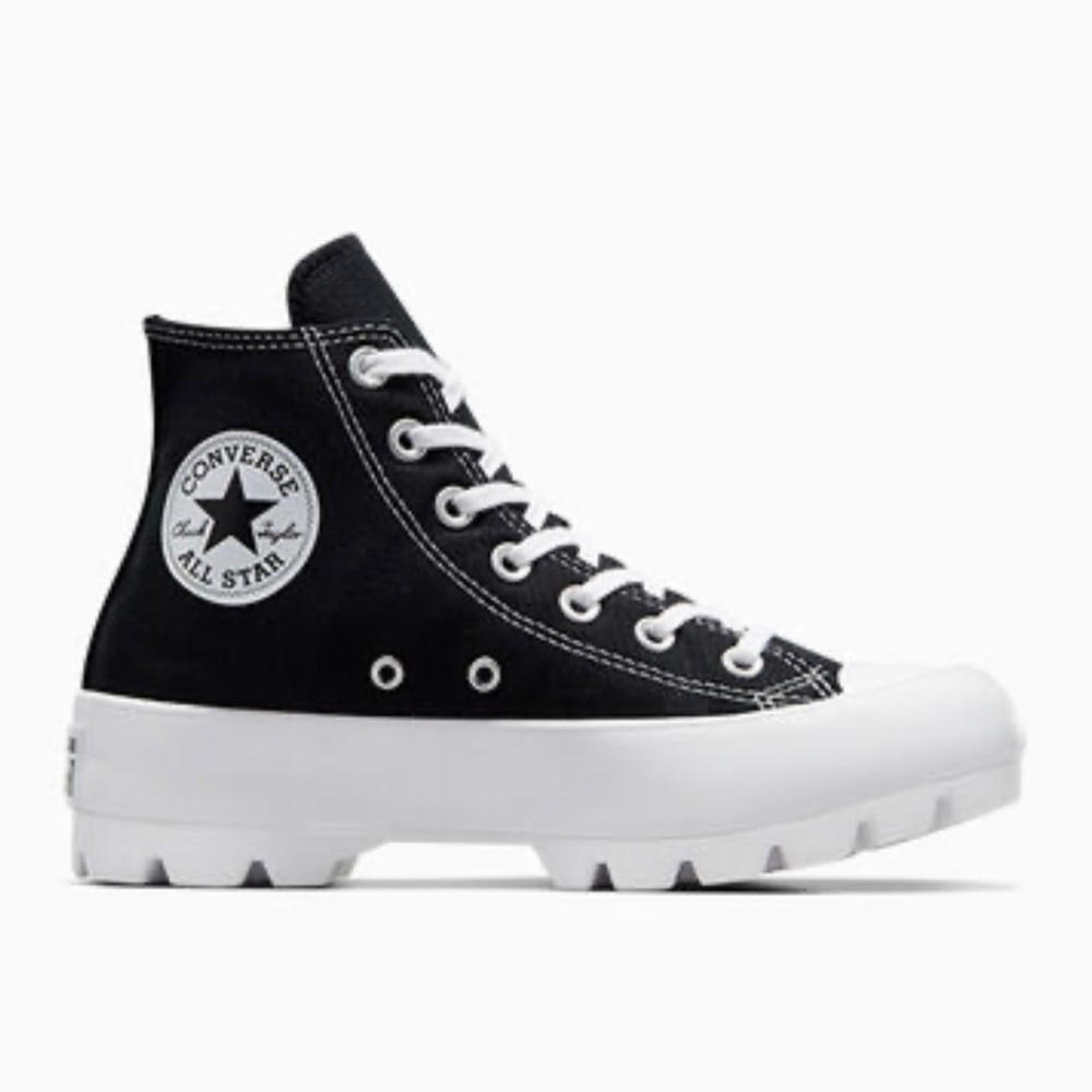 Black Chuck Taylor All Star Lugged